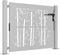 vidaXL - Poort - 105x80 - cm - bamboe-ontwerp - cortenstaal