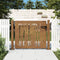 vidaXL - Poort - 105x80 - cm - bamboe-ontwerp - cortenstaal