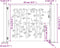 vidaXL - Poort - 105x80 - cm - bamboe-ontwerp - cortenstaal
