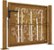 vidaXL - Poort - 105x80 - cm - bamboe-ontwerp - cortenstaal