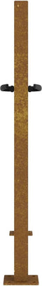 vidaXL - Poort - 105x80 - cm - bamboe-ontwerp - cortenstaal
