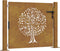 vidaXL - Poort - 105x80 - cm - boomontwerp - cortenstaal