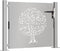 vidaXL - Poort - 105x80 - cm - boomontwerp - cortenstaal