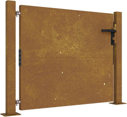 vidaXL - Poort - 105x80 - cm - cortenstaal