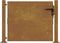 vidaXL - Poort - 105x80 - cm - cortenstaal