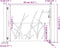 vidaXL - Poort - 105x80 - cm - grasontwerp - cortenstaal