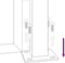 vidaXL - Poort - 105x80 - cm - met - vierkantontwerp - staal - antracietkleurig
