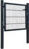 vidaXL - Poort - 106x248 - cm - staal - antracietkleurig