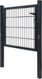 vidaXL - Poort - 106x248 - cm - staal - antracietkleurig