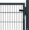 vidaXL - Poort - 106x248 - cm - staal - antracietkleurig