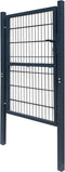 vidaXL - Poort - 106x248 - cm - staal - antracietkleurig