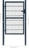 vidaXL - Poort - 106x248 - cm - staal - antracietkleurig