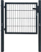 vidaXL - Poort - 106x248 - cm - staal - antracietkleurig