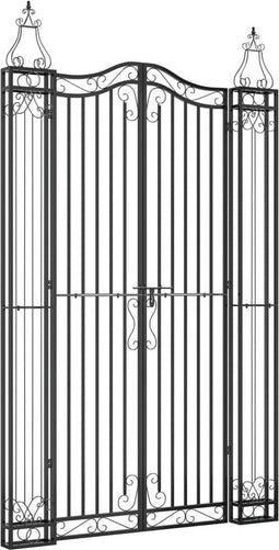 vidaXL-Poort-121x8x200-cm-smeedijzer-zwart