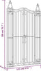 vidaXL-Poort-121x8x200-cm-smeedijzer-zwart