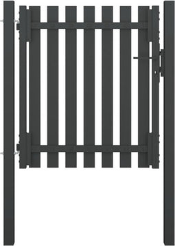 vidaXL - Poort - 1x1,25 - m - staal - antraciet
