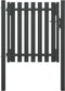 vidaXL - Poort - 1x1,25 - m - staal - antraciet
