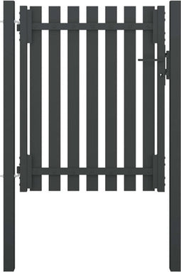 vidaXL - Poort - 1x1,5 - m - staal - antraciet