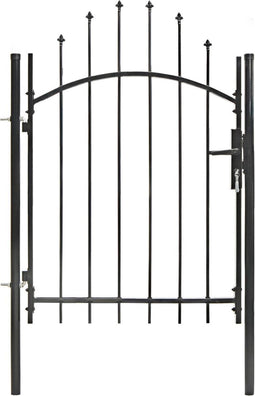 vidaXL - Poort - 1x1,5 - m - staal - zwart