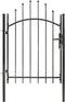 vidaXL - Poort - 1x1,5 - m - staal - zwart