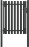 vidaXL - Poort - 1x1,7 - m - staal - antraciet