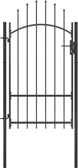 vidaXL - Poort - 1x2,2 - m - staal - zwart