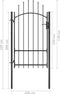 vidaXL - Poort - 1x2,2 - m - staal - zwart
