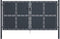 vidaXL - Poort - 300x175 - cm - staal - antraciet