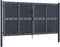 vidaXL - Poort - 300x175 - cm - staal - antraciet