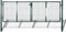 vidaXL - Poort - 306x150 - cm - staal - groen