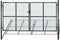 vidaXL - Poort - 306x150 - cm - staal - groen