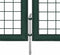 vidaXL - Poort - 306x150 - cm - staal - groen