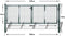 vidaXL - Poort - 306x150 - cm - staal - groen