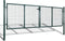vidaXL - Poort - 306x150 - cm - staal - groen