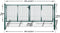 vidaXL - Poort - 306x150 - cm - staal - groen