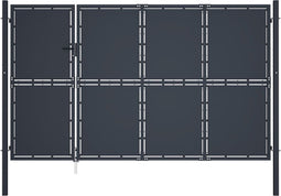 vidaXL - Poort - 350x150 - cm - staal - antraciet
