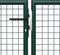 vidaXL - Poort - 400x100 - cm - staal - groen