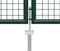 vidaXL - Poort - 400x100 - cm - staal - groen