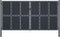 vidaXL - Poort - 400x175 - cm - staal - antraciet
