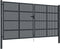 vidaXL - Poort - 400x175 - cm - staal - antracietkleurig