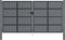 vidaXL - Poort - 400x175 - cm - staal - antracietkleurig