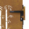 vidaXL - Poort - 85x100 - cm - bamboe-ontwerp - cortenstaal