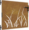 vidaXL - Poort - 85x100 - cm - grasontwerp - cortenstaal