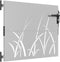 vidaXL - Poort - 85x100 - cm - grasontwerp - cortenstaal