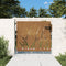 vidaXL - Poort - 85x100 - cm - grasontwerp - cortenstaal