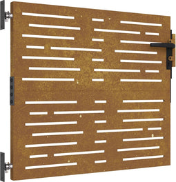 vidaXL - Poort - 85x100 - cm - vierkant - cortenstaal