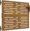 vidaXL - Poort - 85x100 - cm - vierkant - cortenstaal