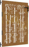 vidaXL - Poort - 85x125 - cm - bamboe-ontwerp - cortenstaal