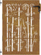 vidaXL - Poort - 85x125 - cm - bamboe-ontwerp - cortenstaal