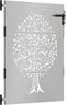 vidaXL - Poort - 85x125 - cm - boomontwerp - cortenstaal
